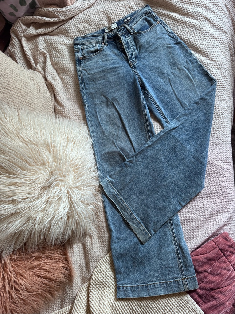 Scotch & Soda Classic High-Rise Straight Leg Women's Jeans - Blue